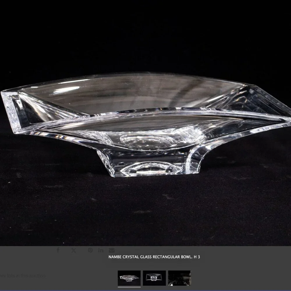 Nambé Clarus Planar 9" Bowl - Designed by Karim Rashid EUC - Picture 4 of 6